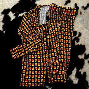 Little Pajama Company Co Candy Corn Women’s Pjs size M